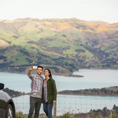 people taking a selfie